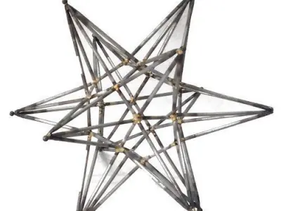 Silver Foye Decor Sculpture Free 3D model