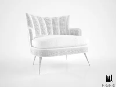 Brabbu Plum armchair  3D model