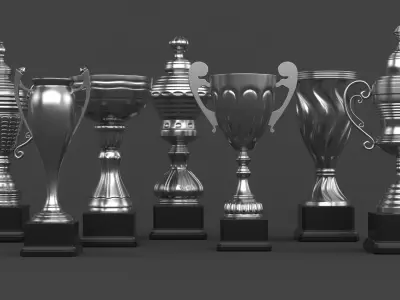 Trophy Cups 3D model