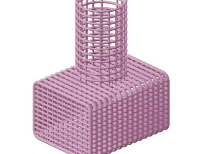 Plastic Premium Structural Footing Toy 3D model