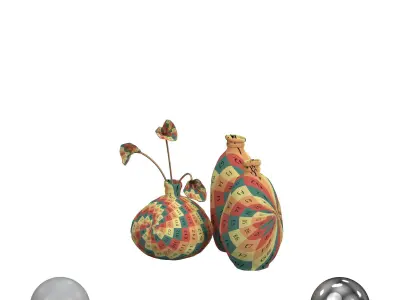 Vases 3D model buy