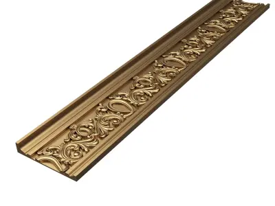 Cornice Decoration Molding 047 Low-poly 3D model