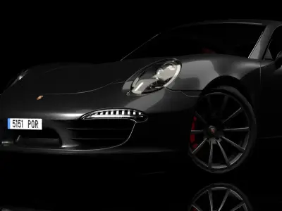 Porsche 911 exterior 3D model