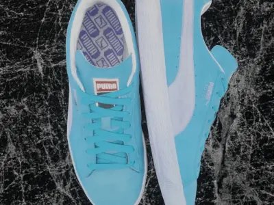 PUMA 3D SHOES - TURQUOISE - SUEDE Low-poly 3D model
