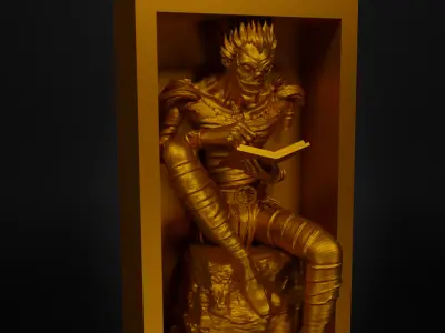 Death Book Nook - Anime Death Note Bookend - Book Shelter Prop 3D print model