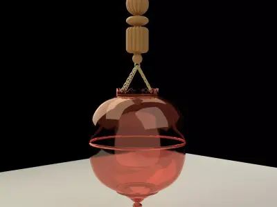 Chinese Red Lantern 3D model get
