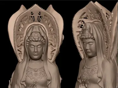 Statue Guanyin of Nanshan 3D print model