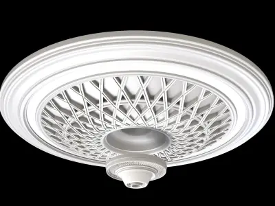 Decorate Plaster ceiling ornament medallion 3d model 3D model