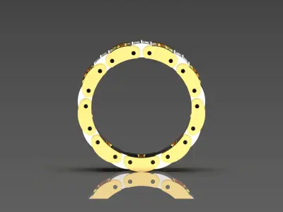 Luxury man Rolex design diamond ring model ring ror0019 3D print model