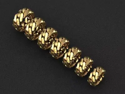 7 SIZE CUBAN RINGS PACK