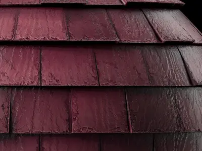 Roof Tile Materials 38- Wood Roofing By 3 color Pbr 4k Texture