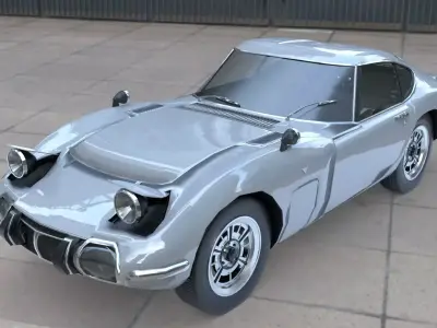 Toyota 2000 GT Low-poly 3D model