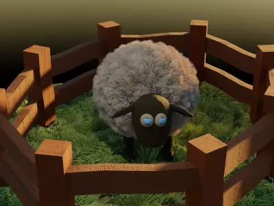 Wooly Sheep 3D model