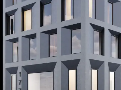 Modern building 4 3D model