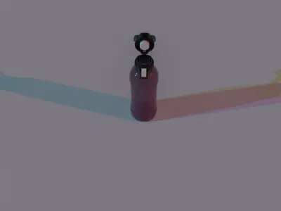 Water bottle rigged 3D model