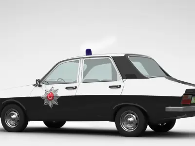 Renault 12 TS Police 3D model