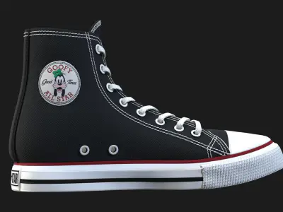 Sneakers  Marvelous Designer  Clo 3D project 3D model