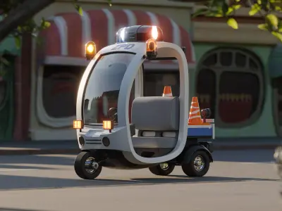 Zootopia Meter Maid Car 3D model