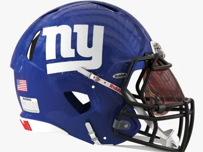 Riddell speed helmet new york giants 3D model