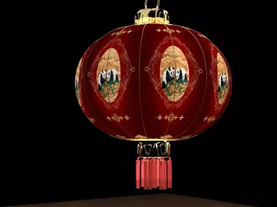 Chinese red lantern   3D model