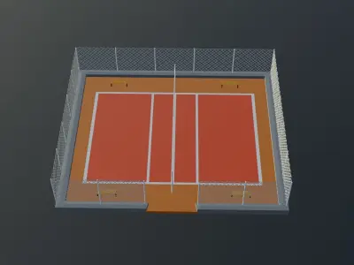 Volleyball Stadium Low-poly 3D model order