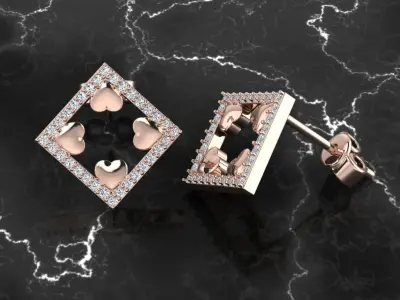 Jewelry Earring 3D print model