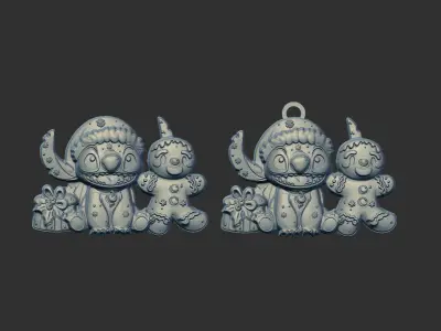 chritsmas tree stitch decor  3D print model