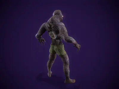 Creature monster bichion Low-poly 3D model