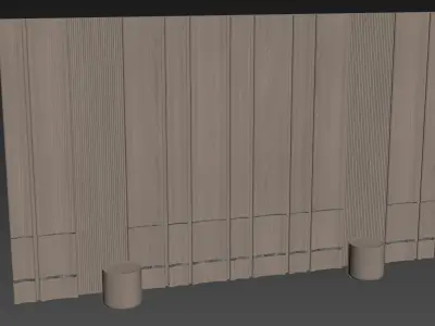 Decorative V52 Wall Panels 3D model