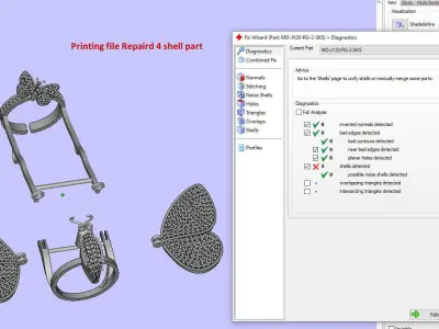 butterfly ring Moving Wing  3D print model