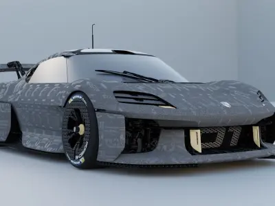 2021 Porsche Mission R Assetto Corsa 3D model