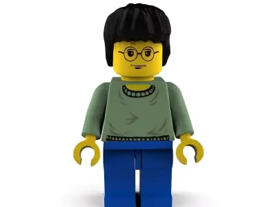 HarryPotter lego figure with glasses 3D model