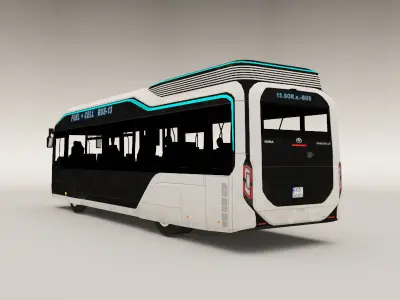 Toyota s Fuel-Cell City - Sora Low-poly 3D model