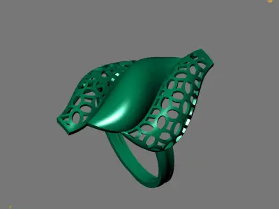 Women Plain Ring Ready STL Models Womens Ring 3d models 3D print model 20