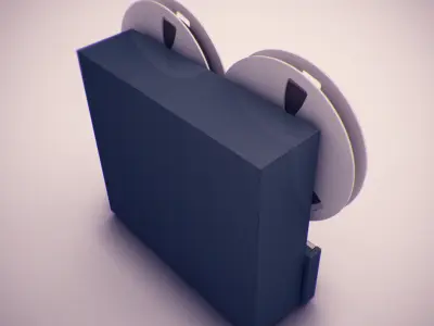 Old Tape Recorder 3D model