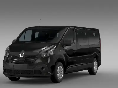 Renault Trafic Minibus L2H1 2017 3D model