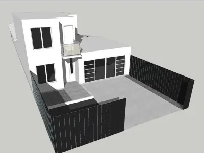Modern residence Free 3D model