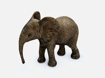 Elephant Low-poly 3D model