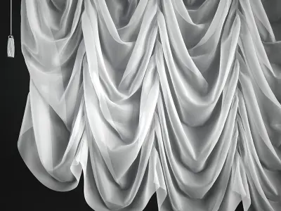 Tulle french style 3D model