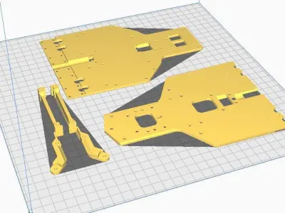 All new Tamiya TT01 RWD drift conversion kit stage 1 3D print model