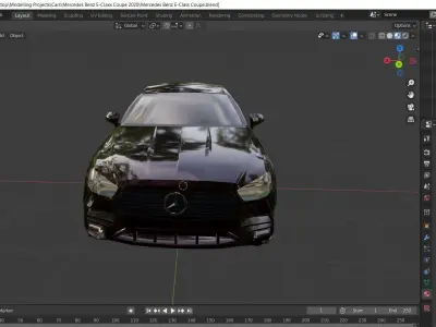 Mercedes Benz E-class Coupe 3D model