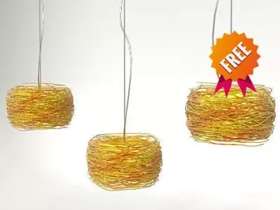 Light hanging nest ANGO Free 3D model