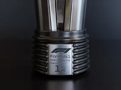 F1 Trophy - Singapore GP Trophy Low-poly 3D model