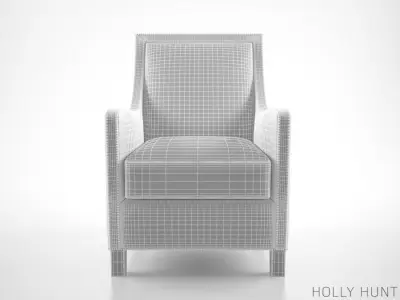 Holly Hunt Percheron armchair 3D model