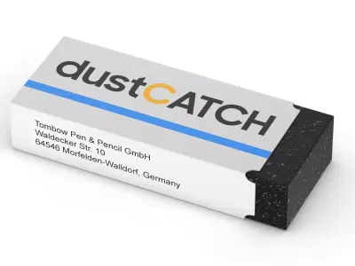 Eraser dust catch box 3D model