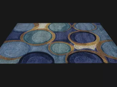 Carpet rectangle Low-poly 3D model