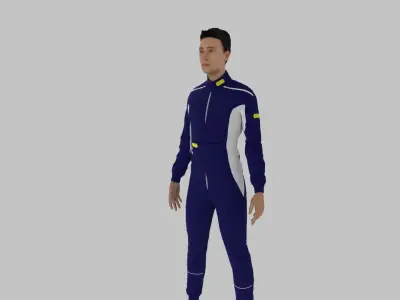 Race Driver Low-poly 3D model purchase