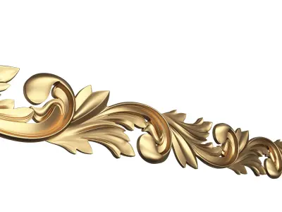 Ornament Element Molding 020 Low-poly 3D model