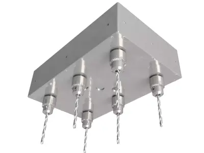 Multi Spindle Drilling Machine with Different Hole 3D model