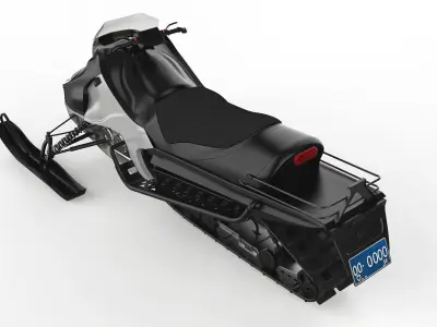 Snowmobile 3D model